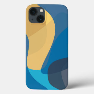 Blau, gelb, cool, trendige städtische Darstellung Case-Mate iPhone Hülle
