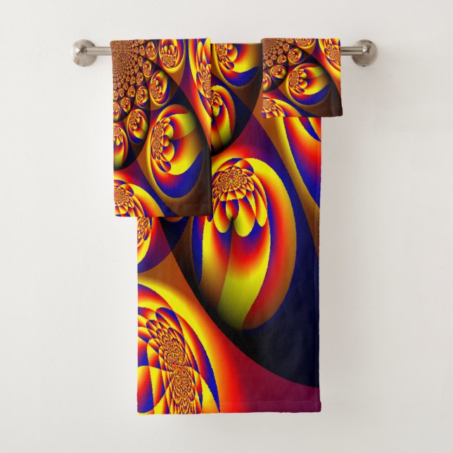 Blau, Gelb, Goldmini Badhandtuch Set (Insitu)