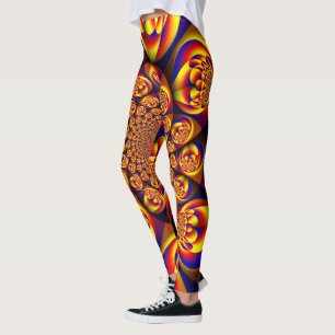 Blau, Gelb, Goldmini Leggings