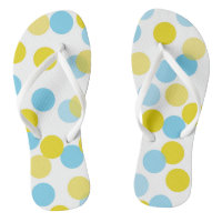 Blau & Gelb großes Bokeh Confetti Dots Muster