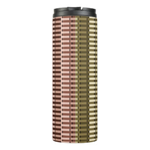 Blau Gelb Grün Rot Stilvoll Modernes Chic Muster Thermosbecher
