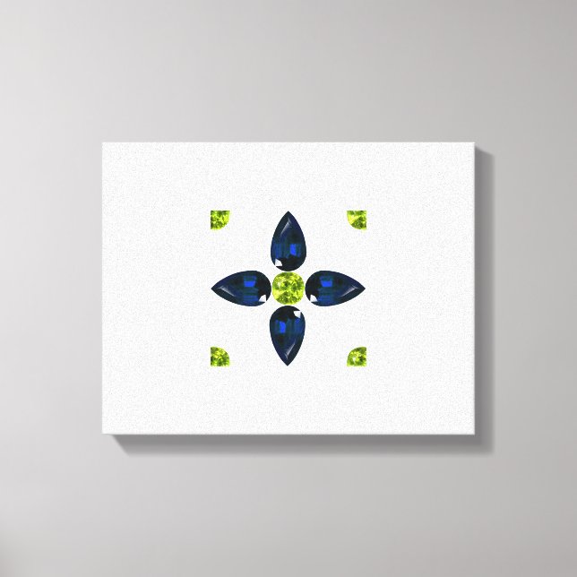 blau-gelb leinwanddruck (Vorderseite)