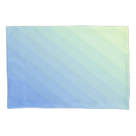 Blau-Gelb Ombre Kissenbezug