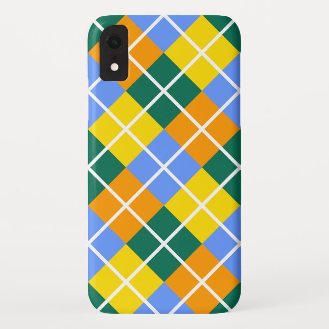 Blau-Gelb-Orange Case-Mate iPhone Hülle (Rückseite)