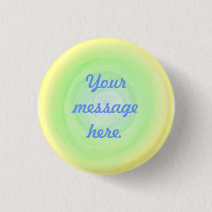 Blau-Gelb Sphere Deine Nachricht hier Tasten Button