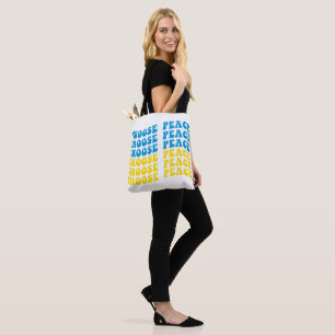 BLAU & GELB UKRAINE WÄHLT FRIEDEN TASCHE