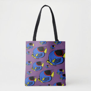 Blau, Gelb und Rot Tasche