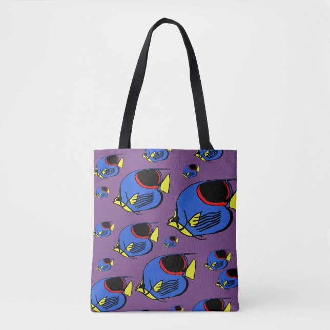 Blau, Gelb und Rot Tasche (Vorderseite)
