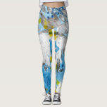 Blau-Gelb Weiß Moderne Elegante Abstrakte Kunst Leggings<br><div class="desc">Blau-gelbe Weiß Moderne Elegante Abstrakte Kunstvorlage Leggings.</div>