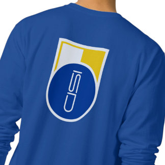 Blau-Gelb Weiße ISD Grafik-Logo-Crewneck Sweatshirt