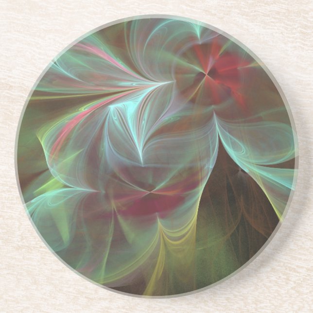 Blau-Gelbe Wirbel Untersetzer (Vorne)