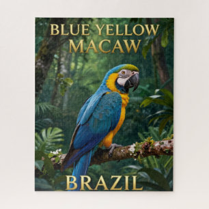 🦜 Blau-Gelber Ara Brasilianischer Regenwald