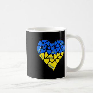 Blau Gelber Friedens Taube Herz Ukraine Hoffnung L Kaffeetasse