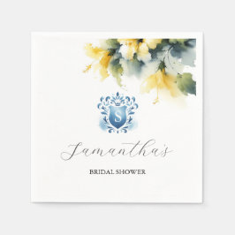 Blau-Gelbes Wappen Serviette