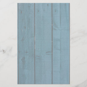 Blau gemalte hölzerne Planken Briefpapier