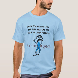 Blau "Genau wie Ihre Eltern" Boomerang T-Shirt
