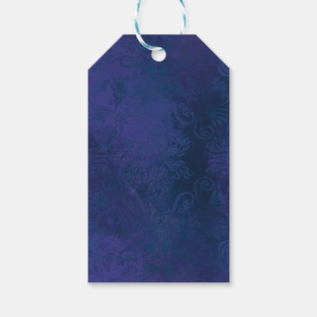 blau geschenkanhänger (Vorderseite)