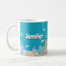 Blau gespeist von Kaffee & Ocean Dream Tasse