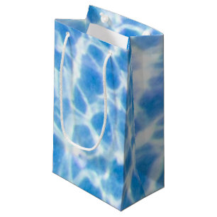 Blau gesprenkeltes Wasser Kleine Geschenktüte