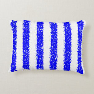 blau gestreift dekokissen
