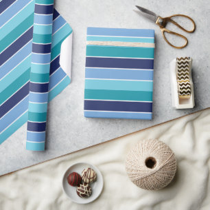 blau gestreift geschenkpapier