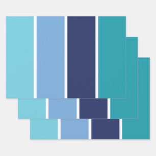 blau gestreift geschenkpapier set