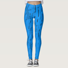 blau gestreift leggings