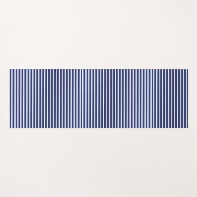blau gestreift yogamatte (Vorderseite (Horizontal))