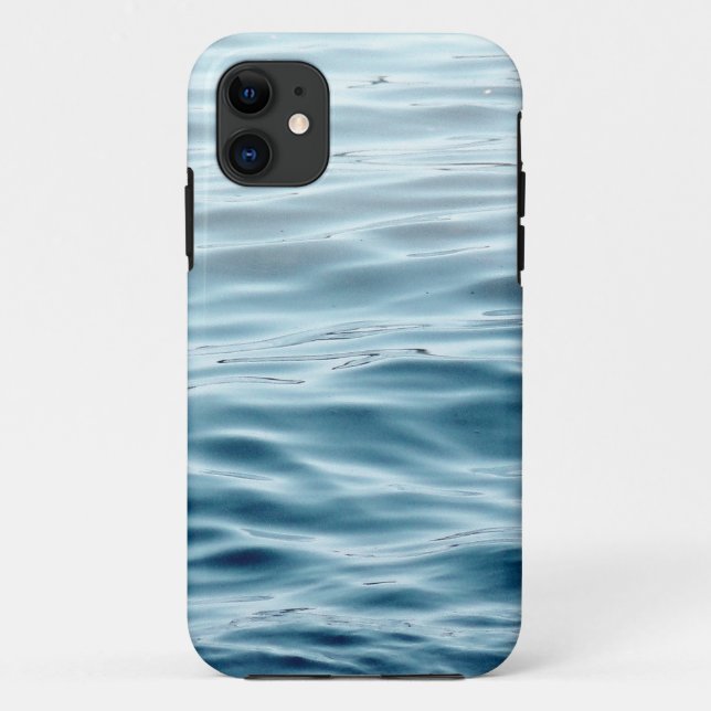 Blau gewellt Case-Mate iPhone hülle (Rückseite)