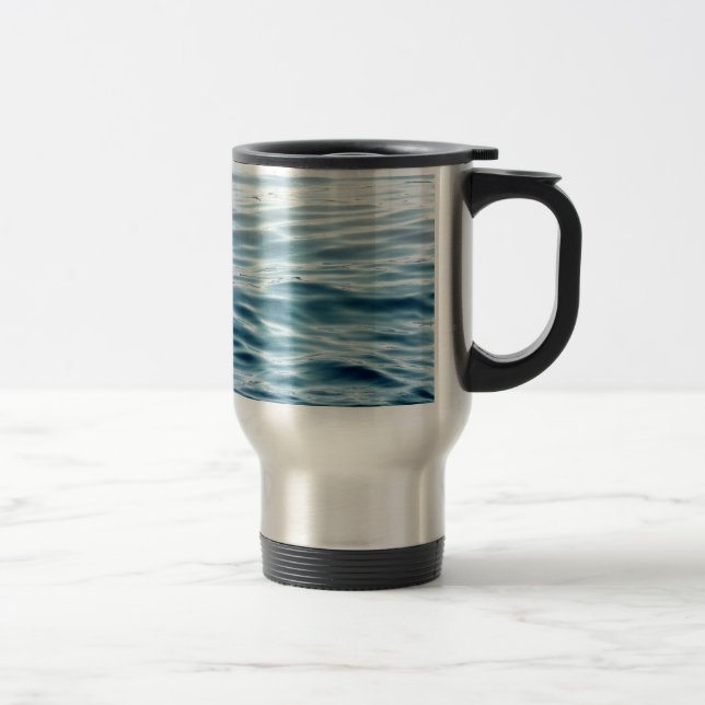Blau gewellt reisebecher (Rechts)