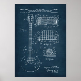 Blau | Gitarrenpatent Poster
