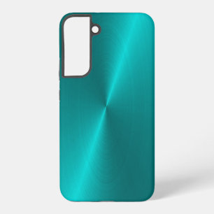 Blau glänzende Imitate Metall Samsung Galaxy Gehäu Hülle