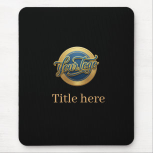 blau golden Ihr Logo Geschäftstitel Webseite edita Mousepad