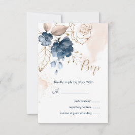 Blau-Goldmedaille und Antwort auf Hochzeiten Einladung