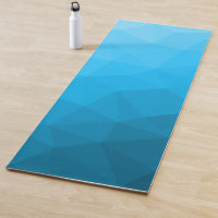 Blau Gradient Geometric Mesh Pattern