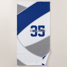 blau grau oder JA farbig personalisierte Volleybal
