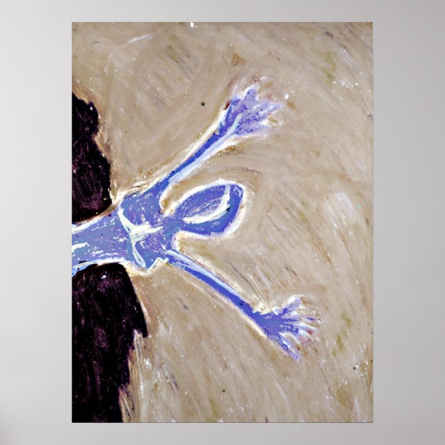 Blau | grau poster (Vorne)