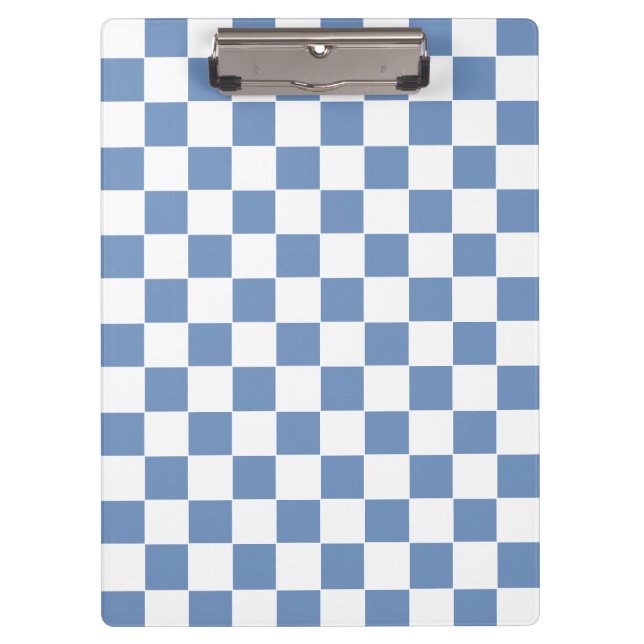Blau/Grau und Weiß Klemmbrett (Vorderseite)