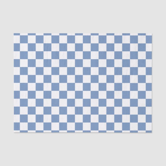 Blau/Grau und Weiß Seidenpapier (Vorderseite)