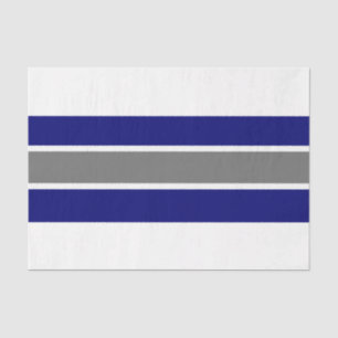 Blau/Grau/Weiße Streifen, 18lb Tissue Paper Seidenpapier
