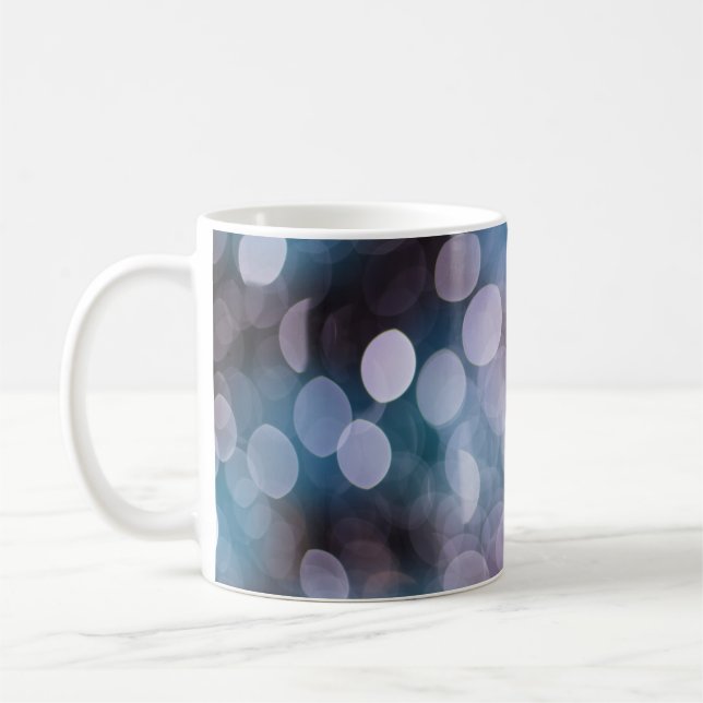 Blau graue Buche, abstrakter Hintergrund. Kaffeetasse (Links)