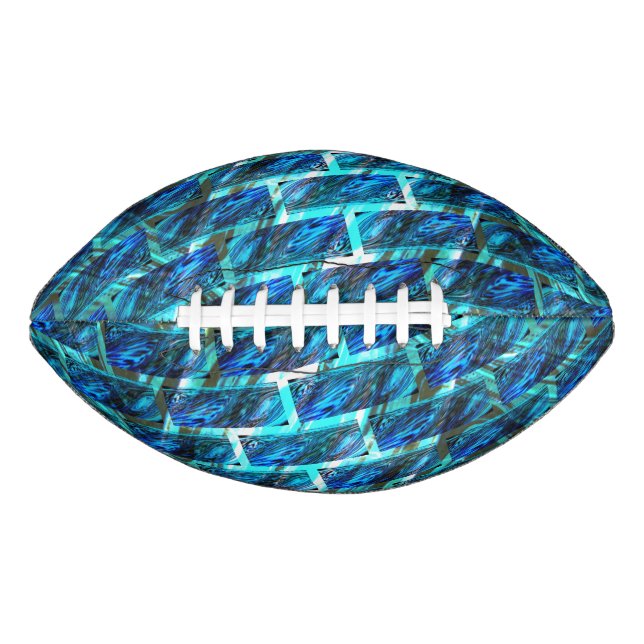 Blau, graviert, gerieben oder gelb football (Vorderseite)