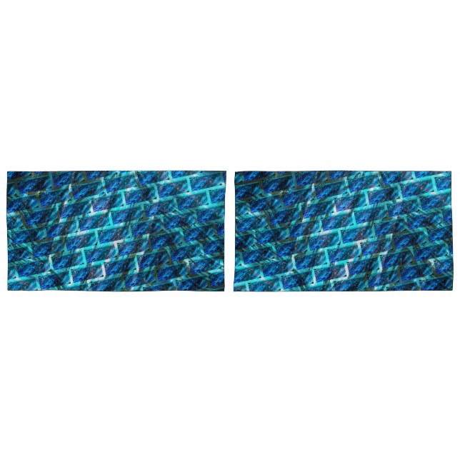 Blau, graviert, gerieben oder gelb kissenbezug (Vorderseite-Set)