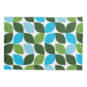 Blau, grün, cool, trendig, moderne Natur abstrakt Kissenbezug