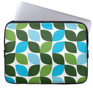 Blau, grün, cool, trendig, moderne Natur abstrakt Laptopschutzhülle