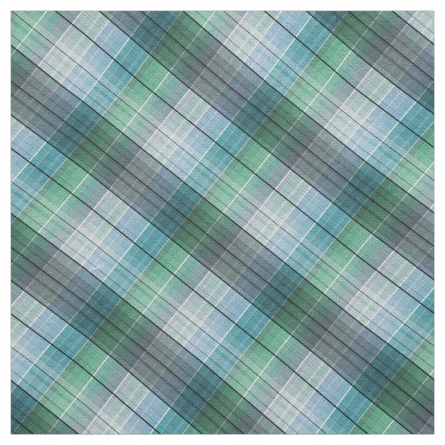 Blau grün in den Käfig. Stoff (Muster)