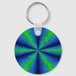 blau grün Regenbogen in Elefantenhaut leder Optik Schlüsselanhänger