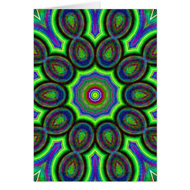 Blau, Grün, Rosa, Gelbes Kaleidoskop (Vorne)