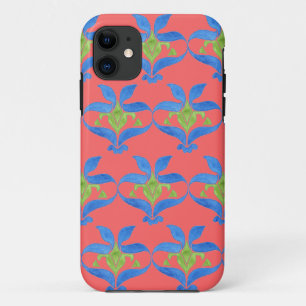Blau, Grün, Roter Jugendstil Hier selten Case-Mate iPhone Hülle