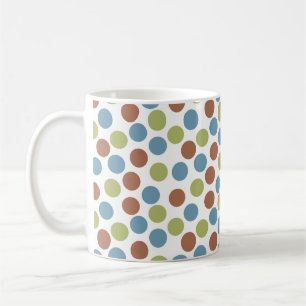 Blau, Grün und Braun Kaffeetasse